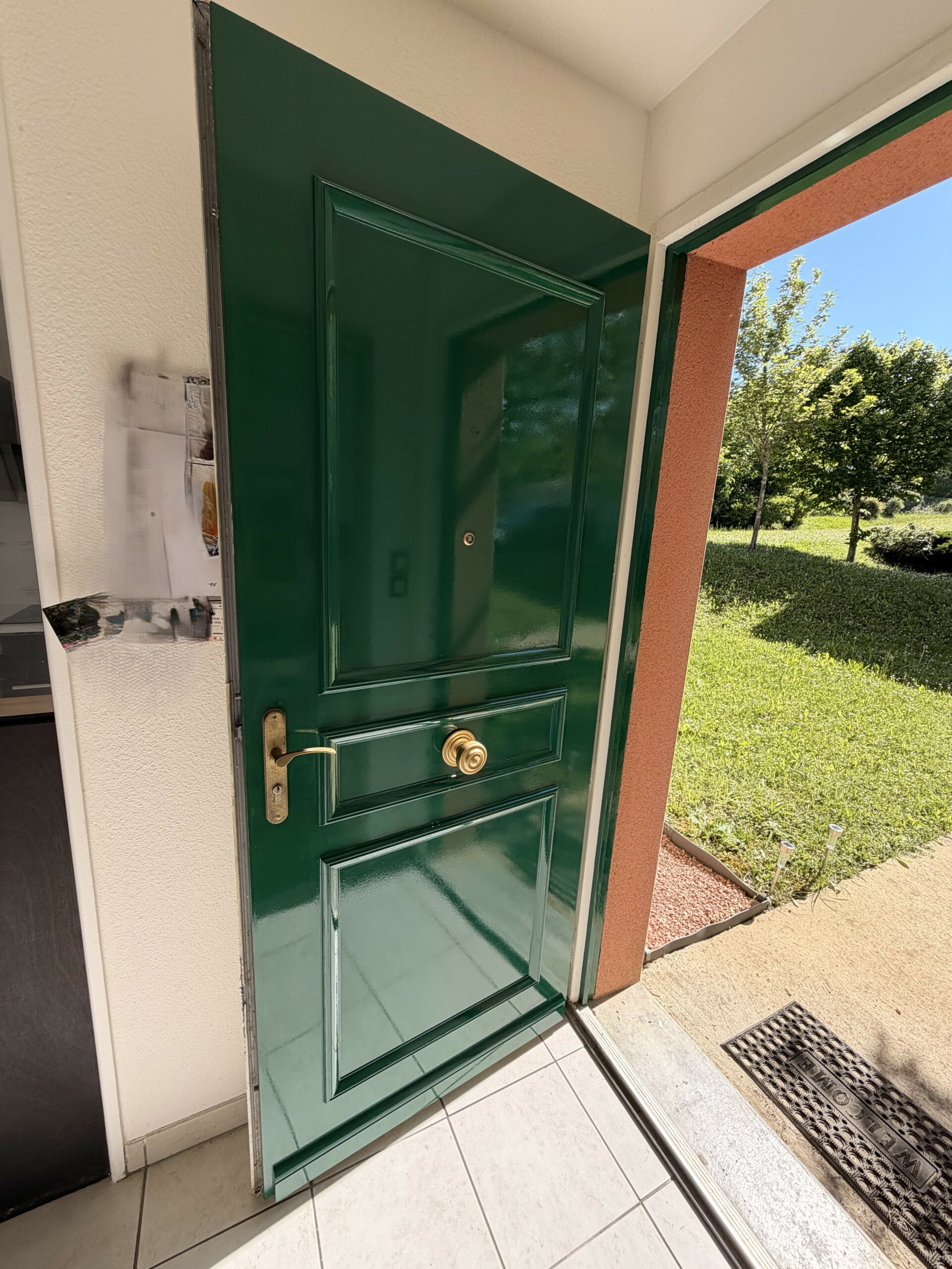 Porte d'entrée, casletjaloux, nerac, peinture